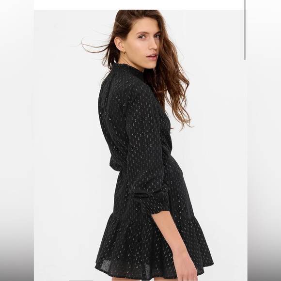 NWT Gap Mockneck Metallic Mini Dress Size S - Picture 4 of 12